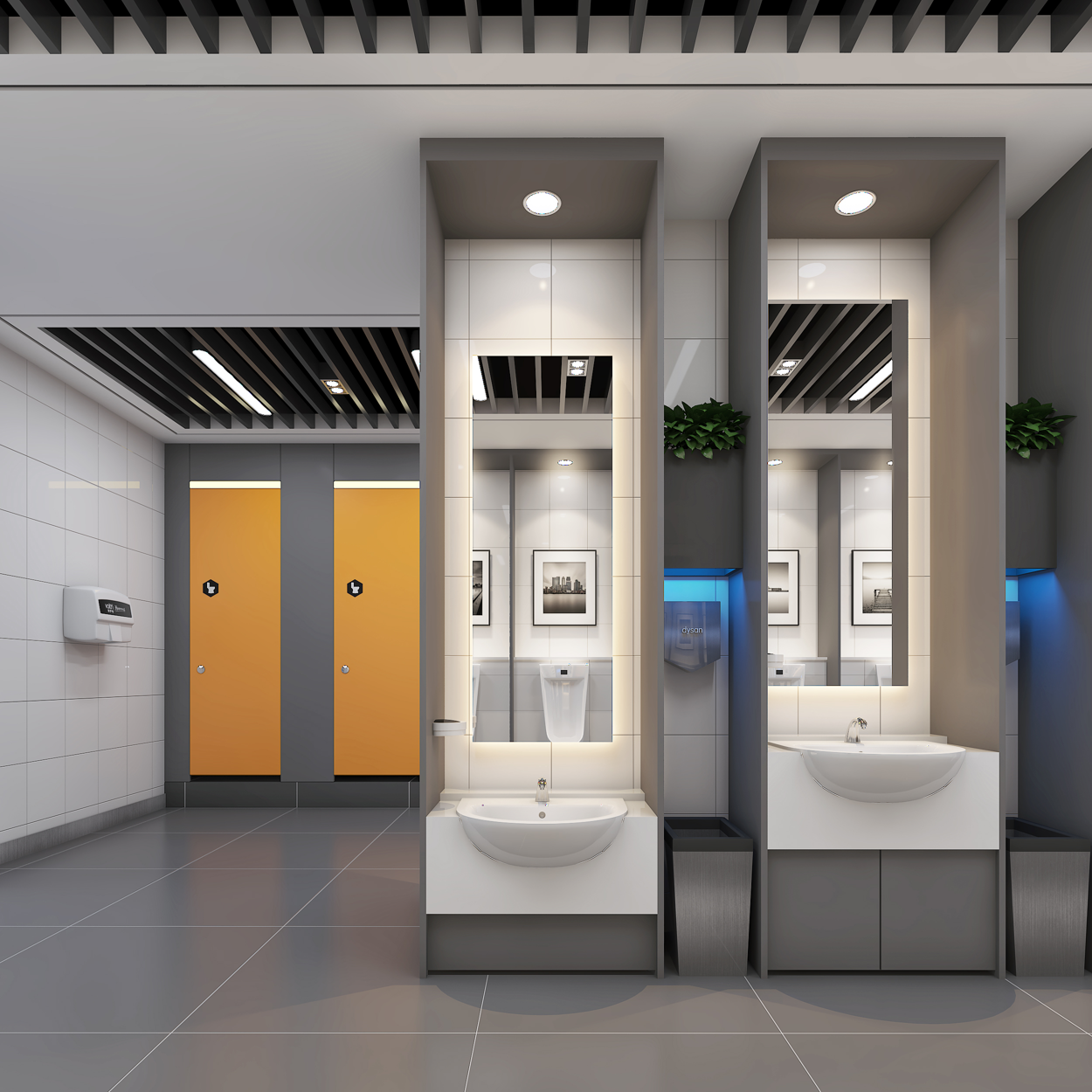 内蒙古呼和浩特白塔机场卫生间文化氛围营造升级-5