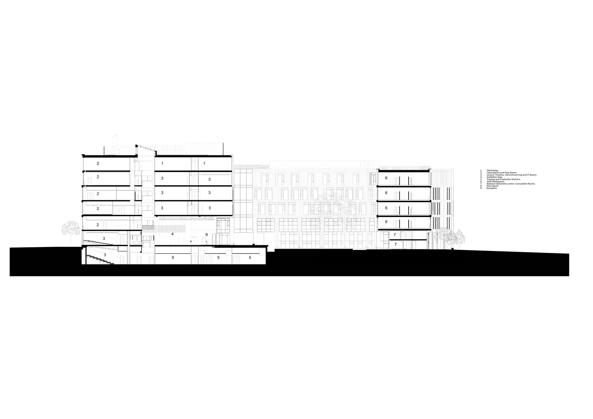格兰治高曼中央四合院校区丨爱尔兰都柏林丨Feilden Clegg Bradley Studios-25