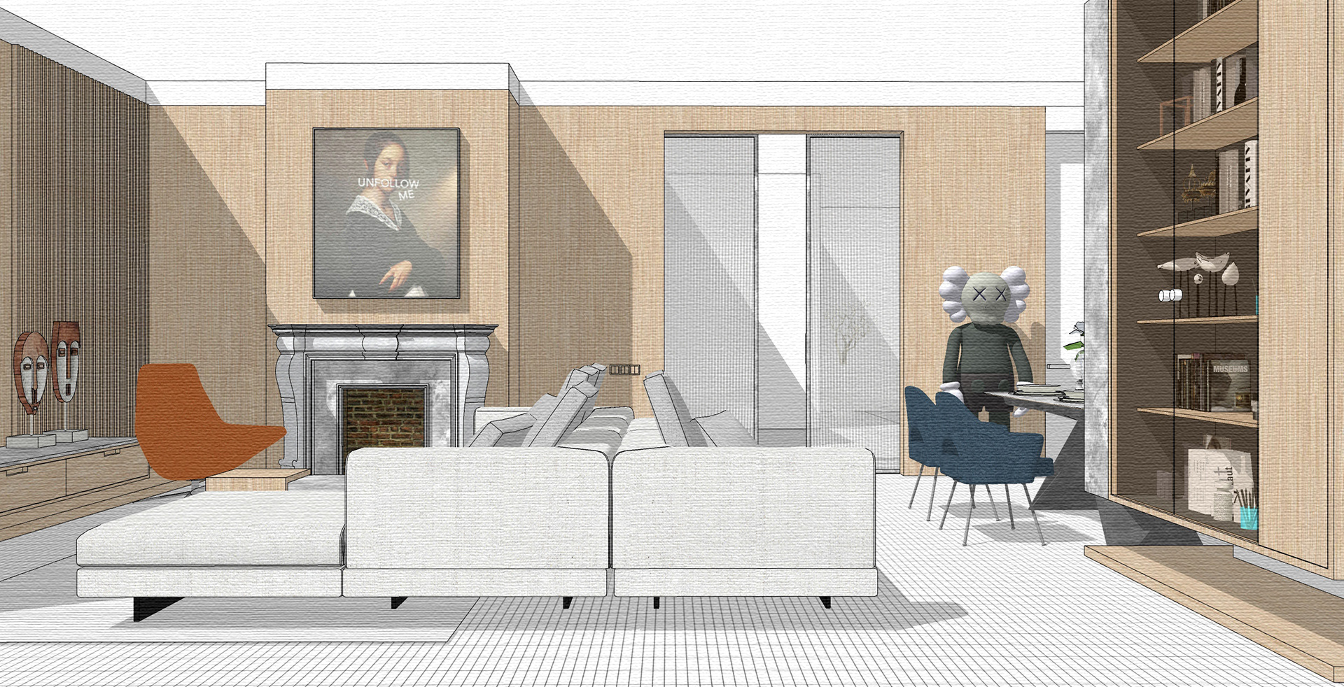 Portfolio. Interiors. Architecture of buildings.-98