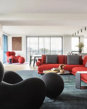 墨尔本港顶层公寓丨澳大利亚墨尔本丨SJB INTERIOR DESIGN