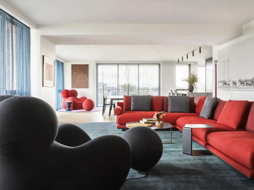 墨尔本港顶层公寓丨澳大利亚墨尔本丨SJB INTERIOR DESIGN-18