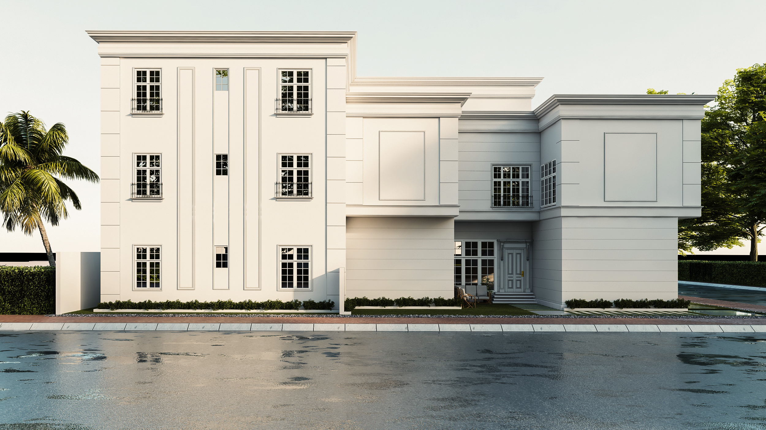 Quick neo-classic villa design #13-3