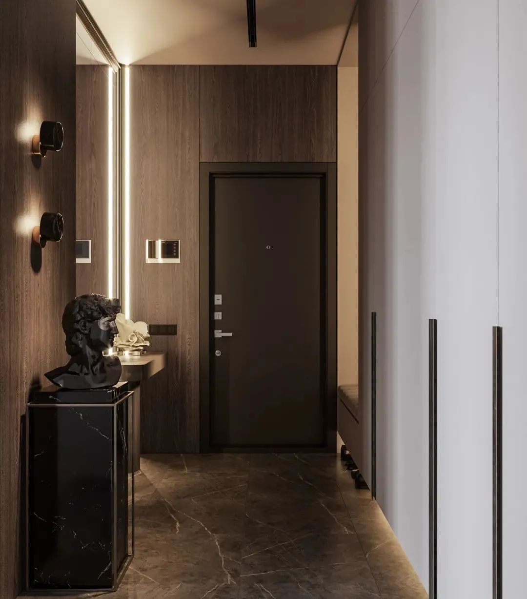 500㎡联排别墅,现代东方诗意空间丨东易日盛北京原创别墅分公司-90