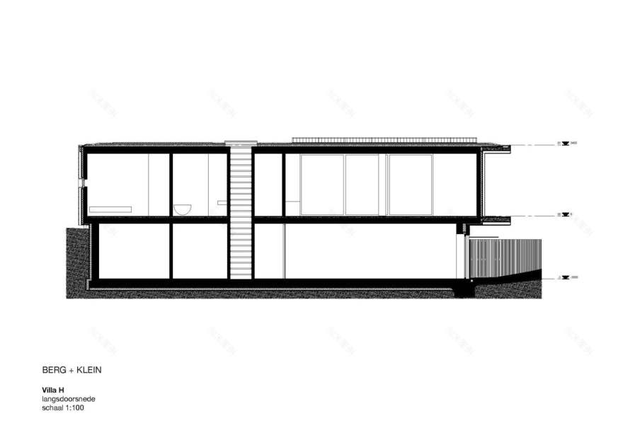 荷兰沙丘上的混凝土木构别墅-59