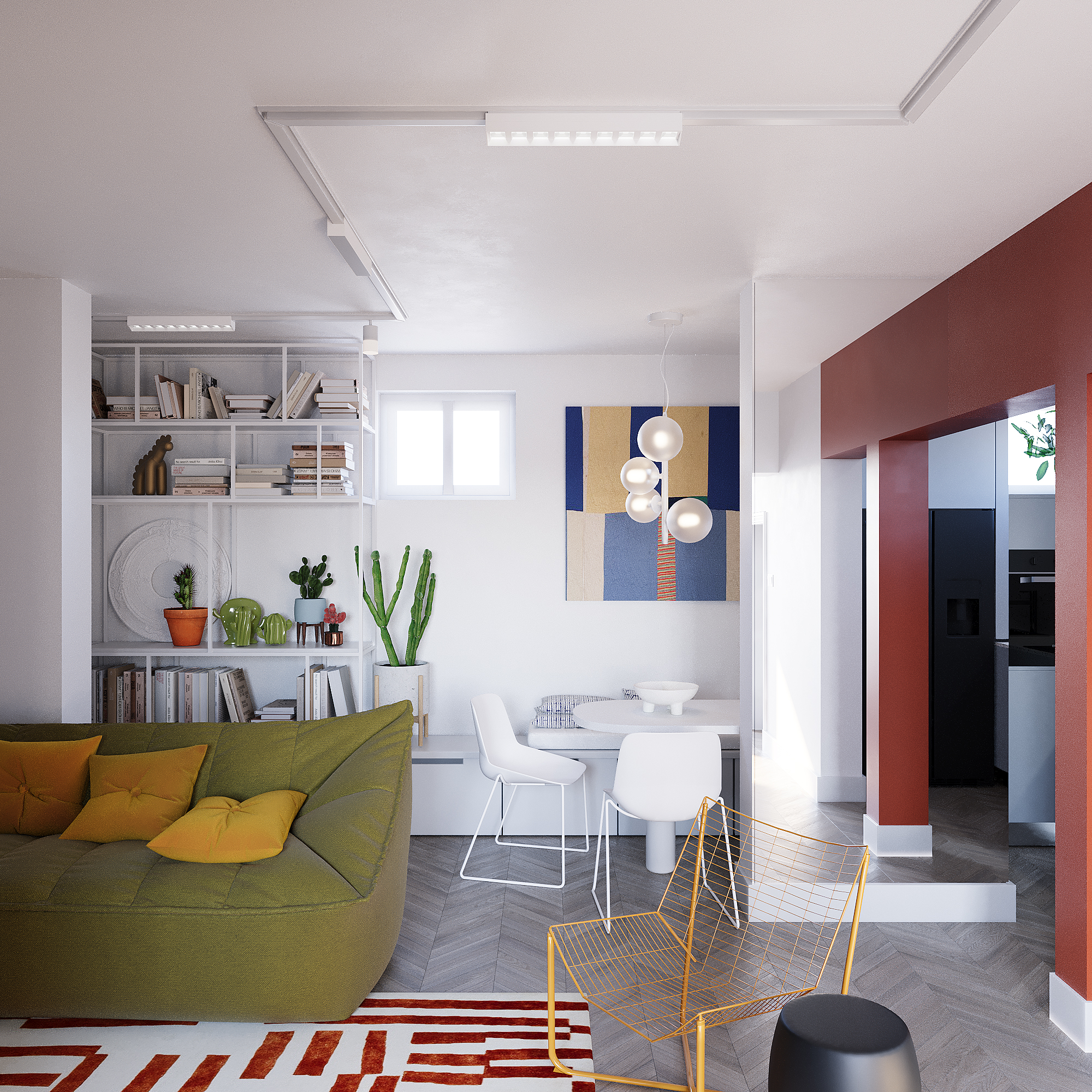 年轻女性活力公寓改造-5