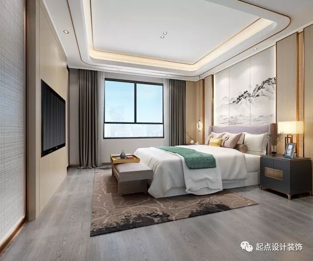 200㎡顶层复式——新中式风格《湖南茶陵》-15