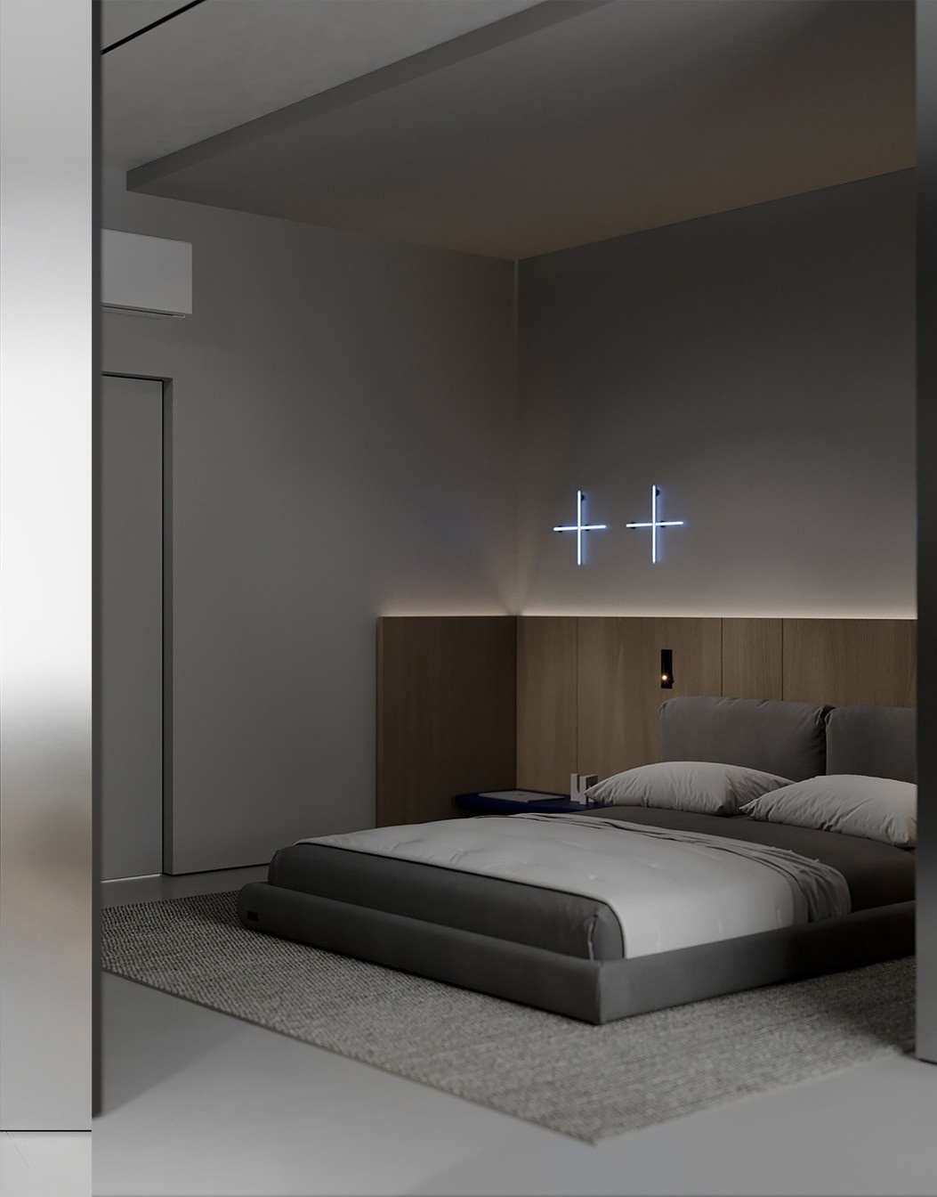 100㎡简约风湛蓝住宅设计 超精致！ | 疯狂爱设计-12