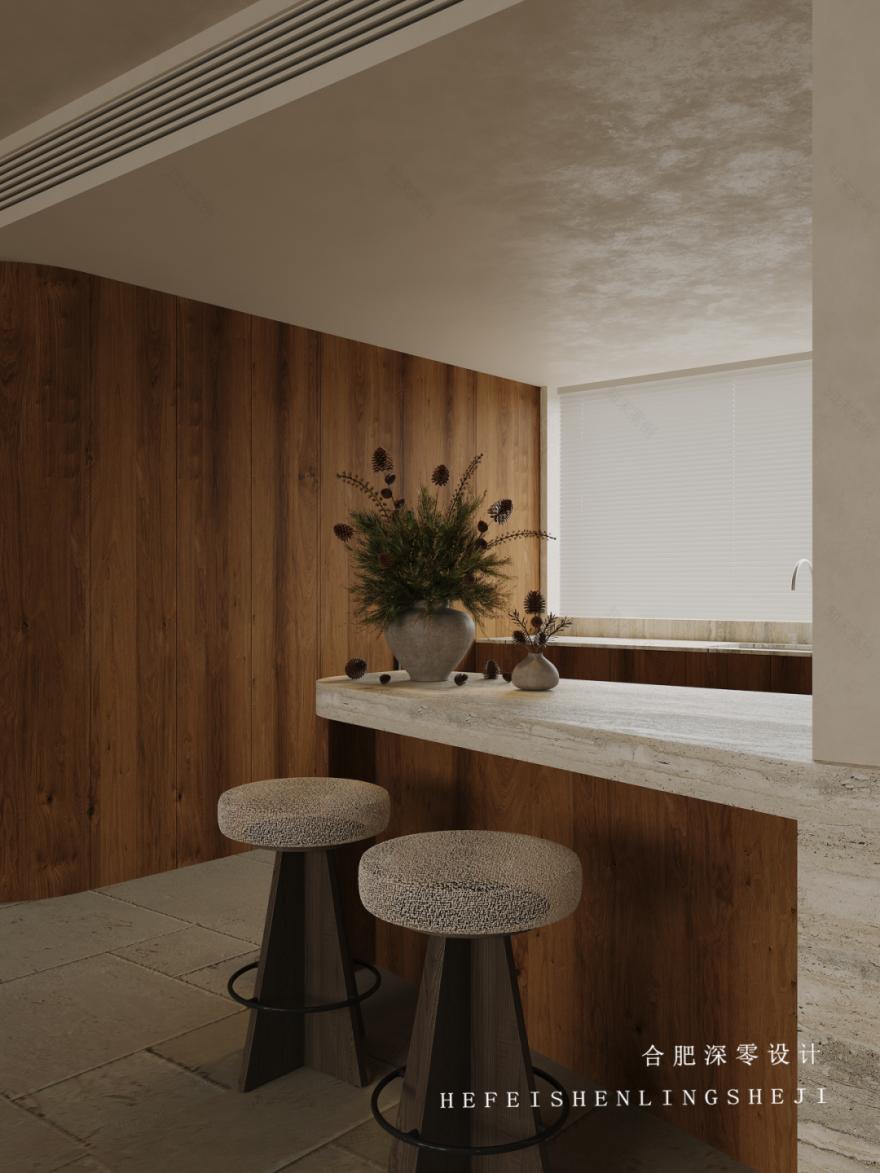 【置地中心】196㎡流变的生命力丨中国合肥丨深零设计-23