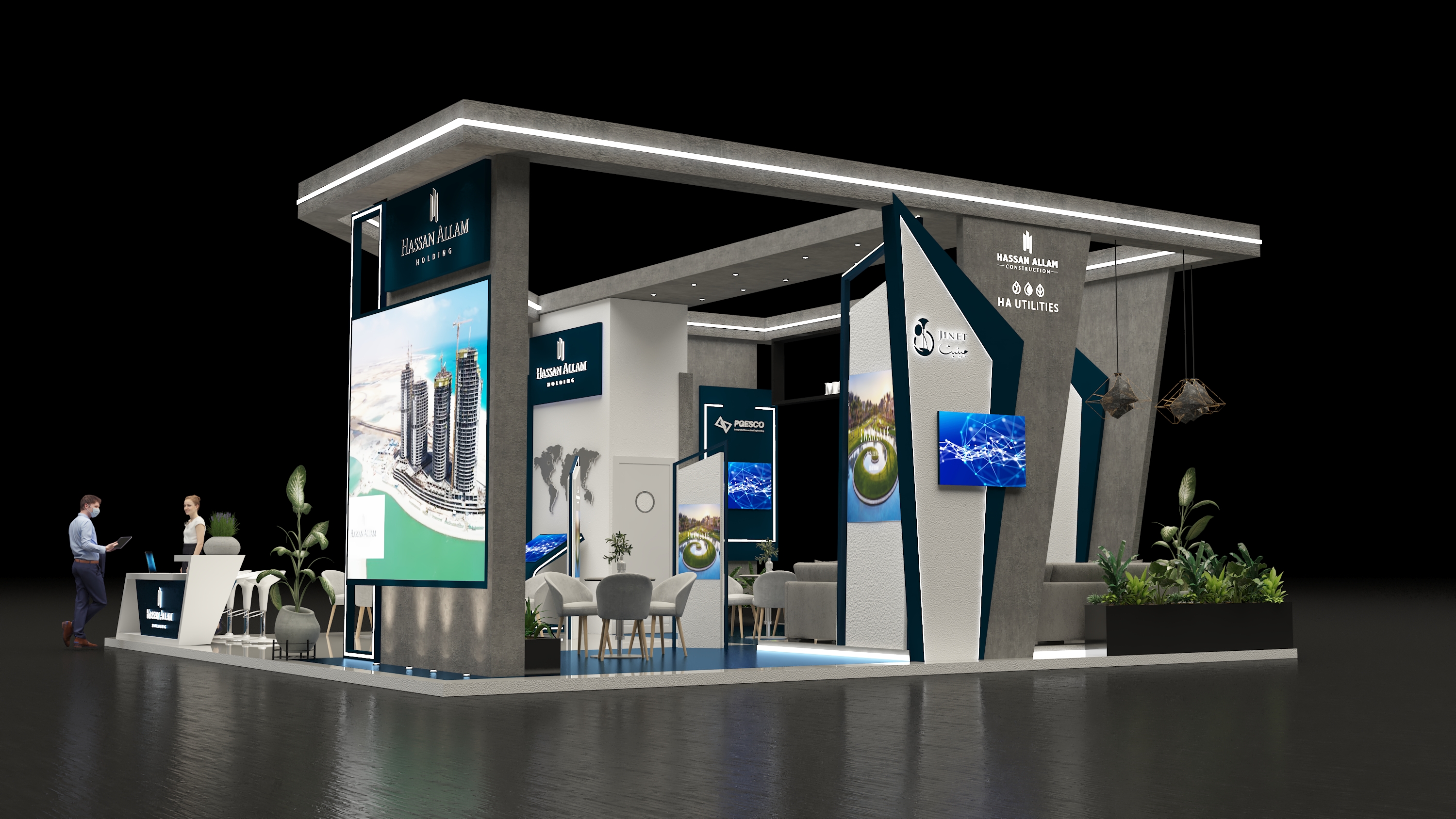 Hassan Allam 展位设计丨沙特阿拉伯丨Zoom Agency-21