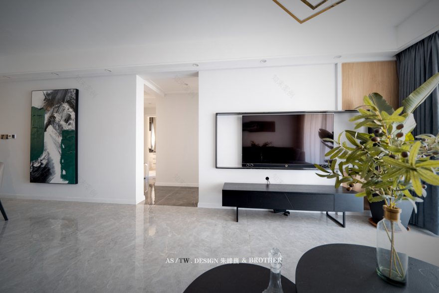 重庆紫御江山 100 平米现代简约风装修设计案例解析-14