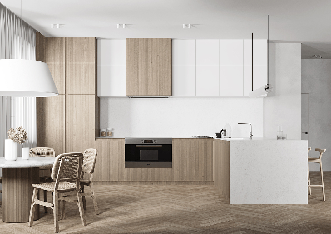 现代原木极简风的居住空间-57