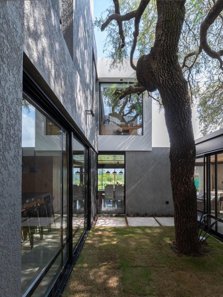 Concrete, cubic Cientocinco House create by JAMStudio arquitectos   Ivanna Cresta with a stunning blend of modernist looking and natural materials 混凝土，立方体的Cientocinco屋，由JAMstudio ArquArchtos伊万娜·克雷斯塔创造，融合了现代派的外观和天然的材料，令人叹为观止。-17