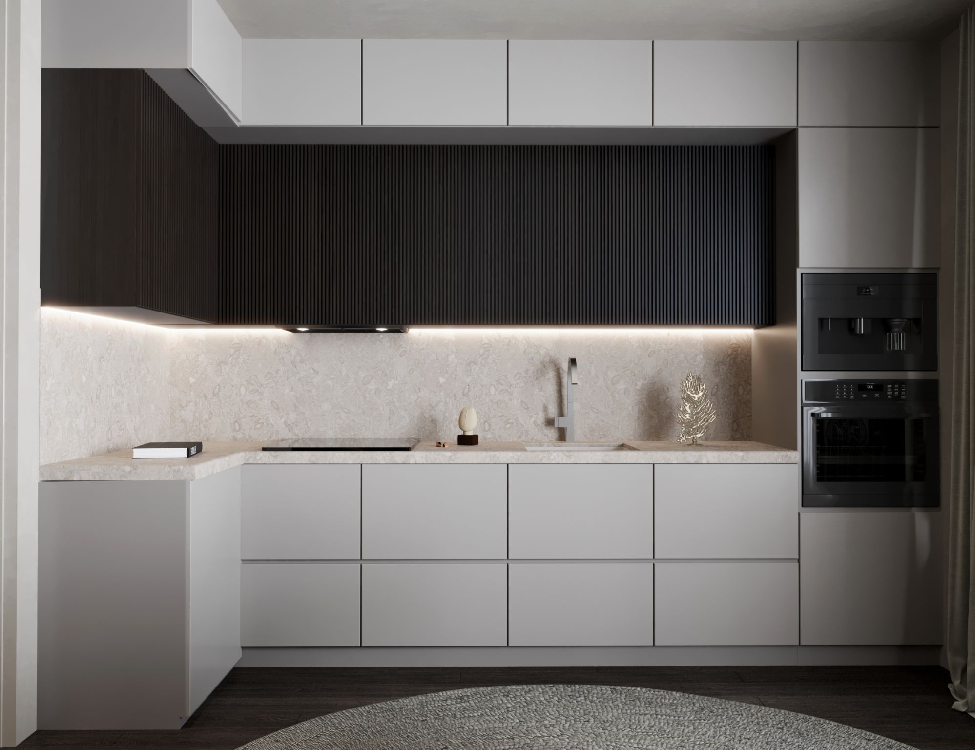 Reception & kitchen . hotel project-4