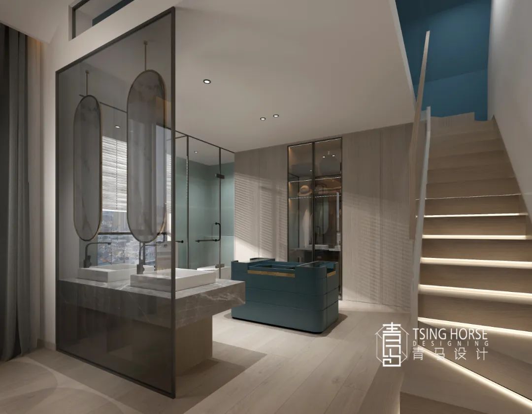 河与墅的现代家庭温馨居-69