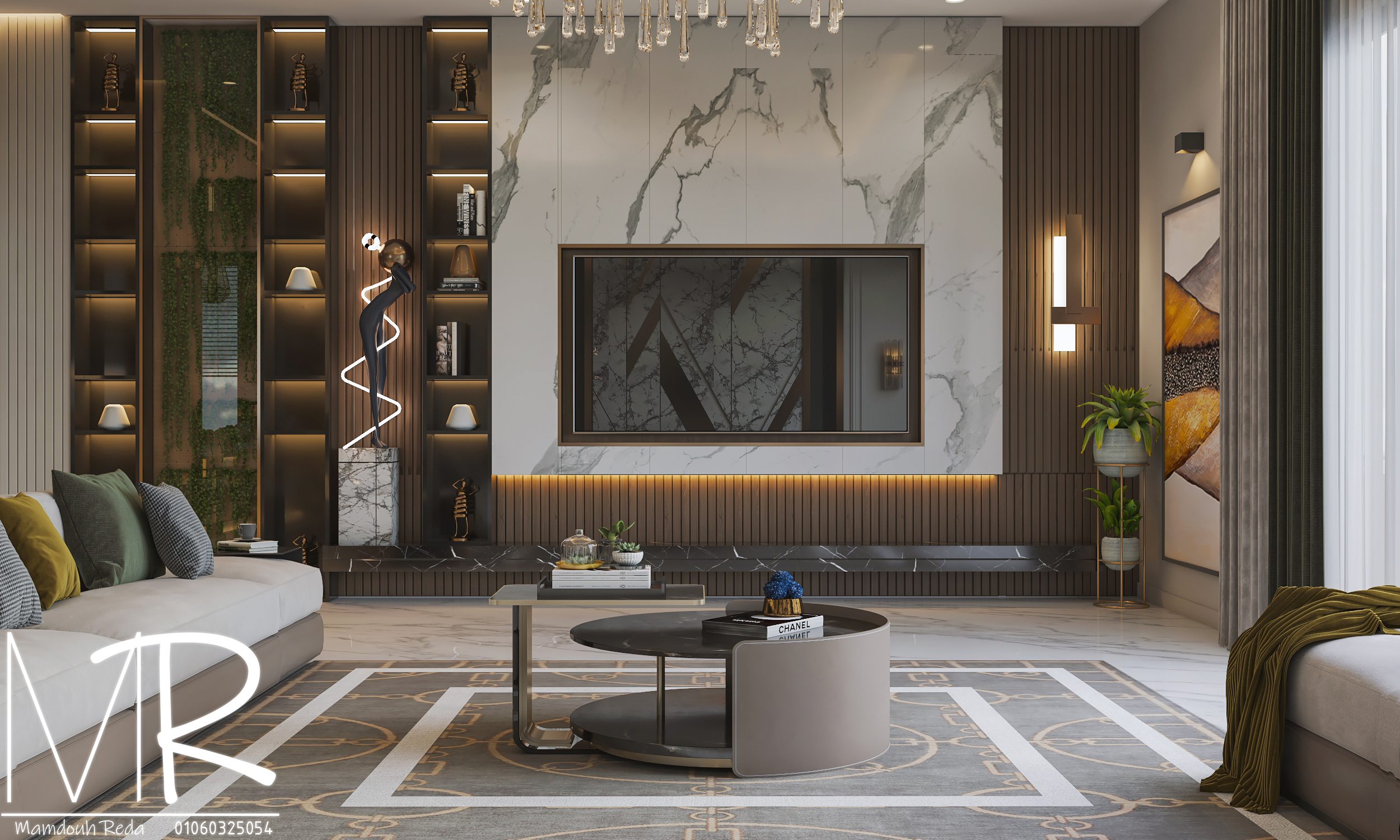 现代生活区带食品储藏室设计-9