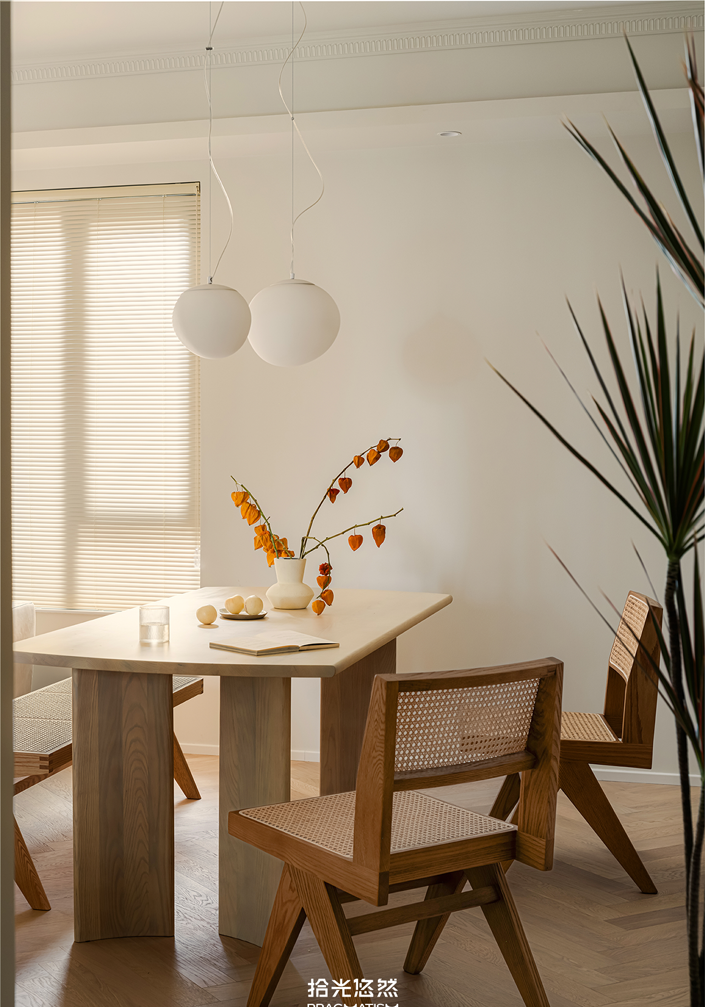 奶油风一人居设计-13