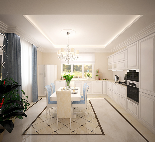 蓝色调住宅丨俄罗斯-6