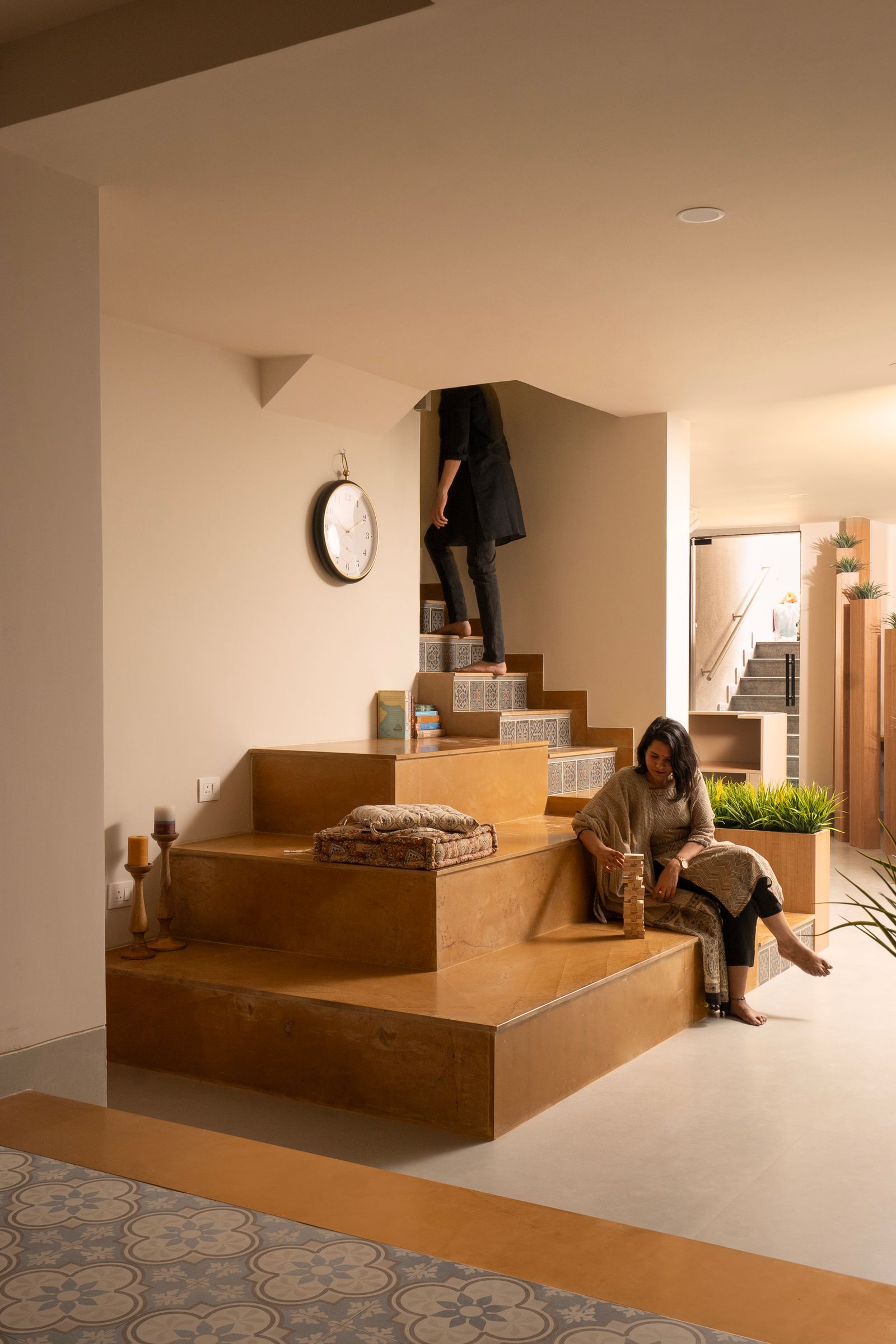 德里传统金奈风格住宅（一层改办公室）丨印度丨Envisage Projects-17