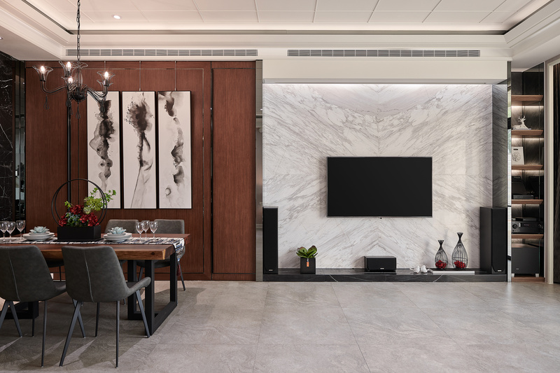 舞河独栋住宅 | 融合中西方元素的现代设计-5