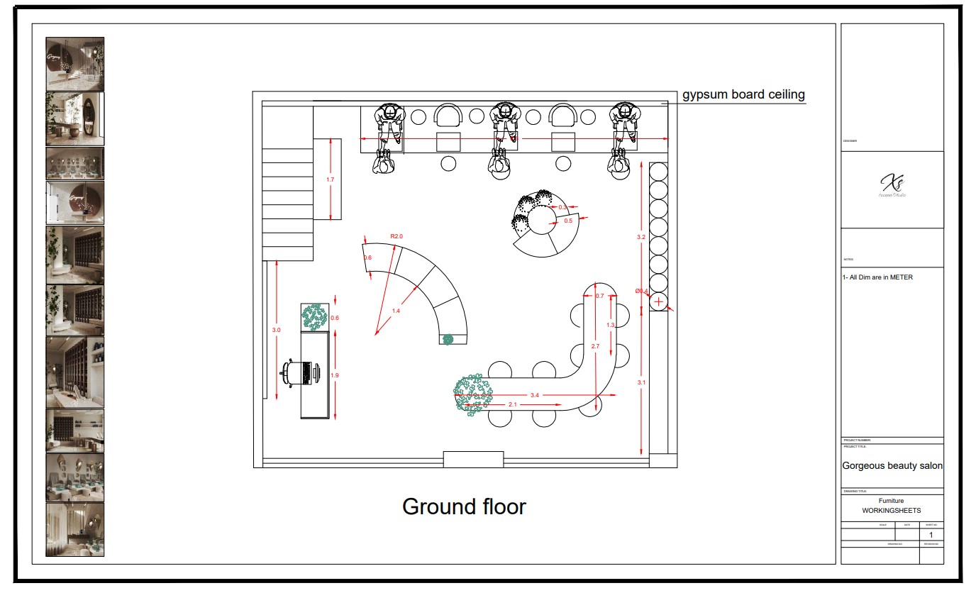 Gorgeous Beauty Salon 室内设计-1
