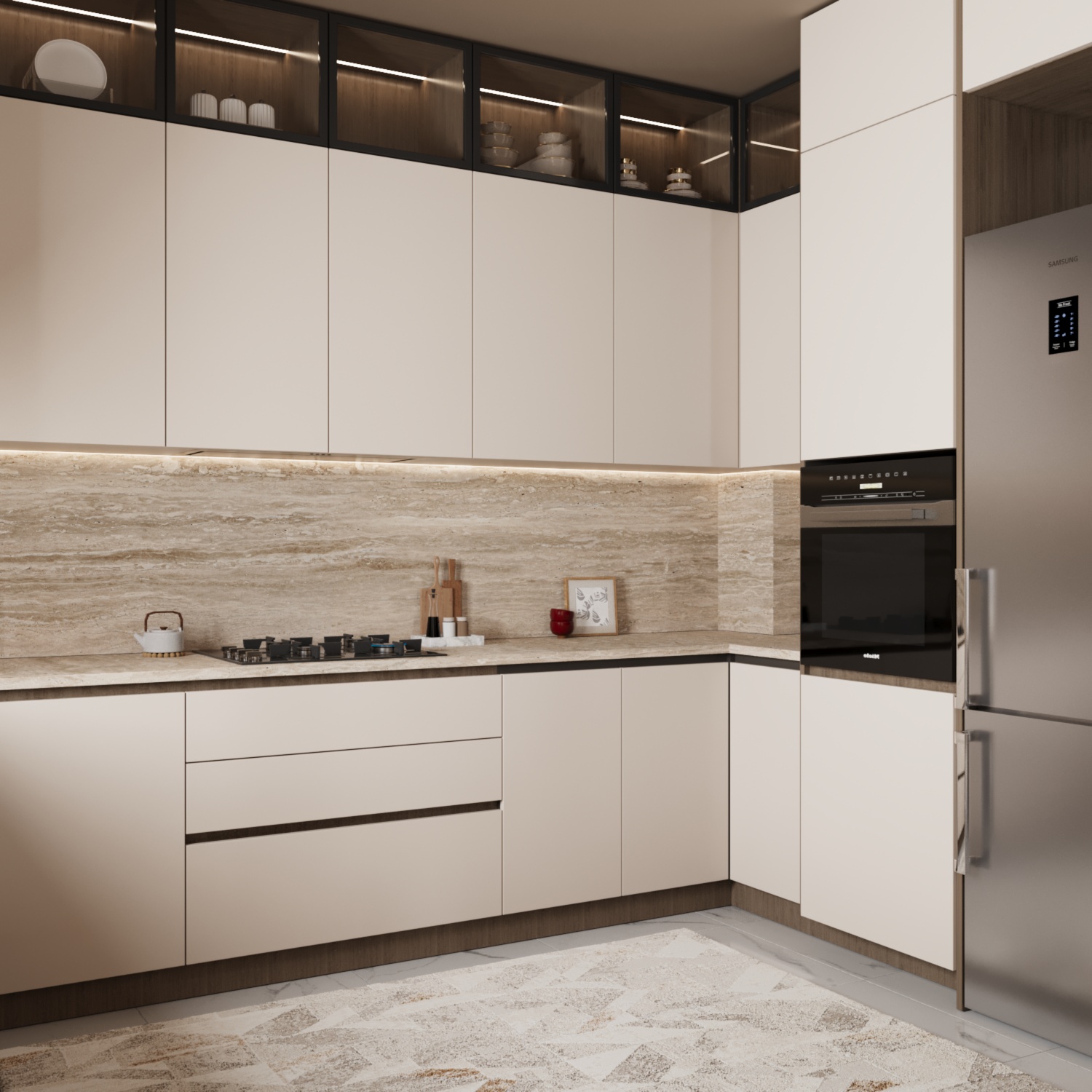 Modern Luxury living with open kitchen-6