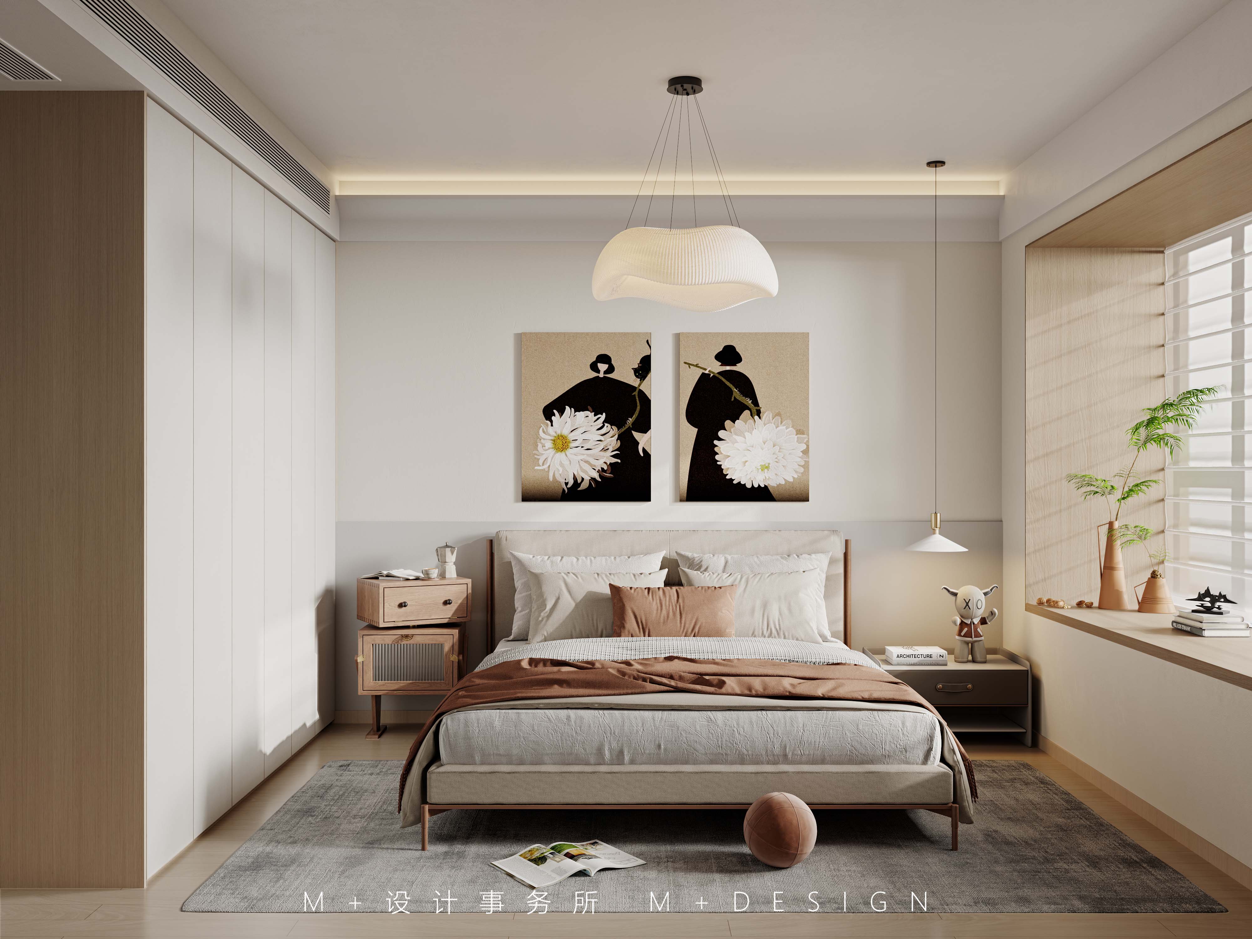 现代奶油风的理想家丨中国长沙丨长沙美加空间创意设计事务所-33