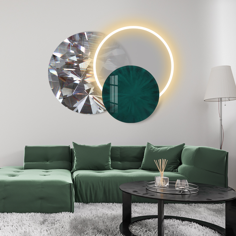 简欧风客厅书房-13