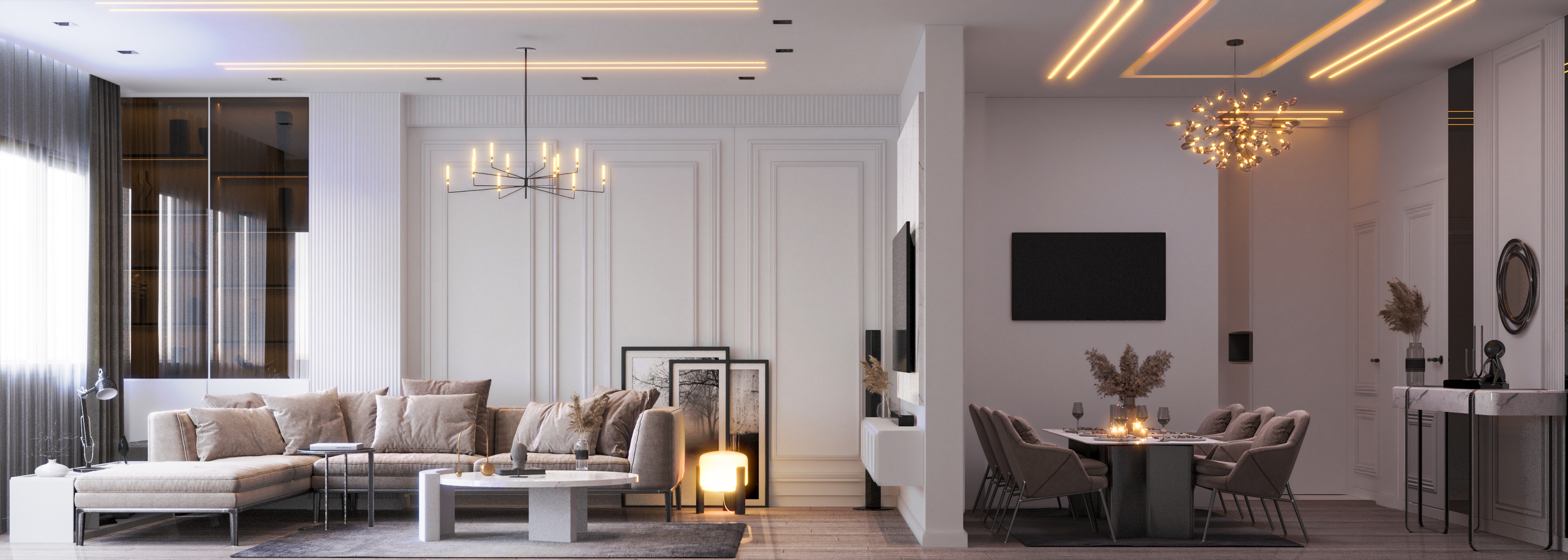 Living area with Dining space Work with : Nevan Shahen-0