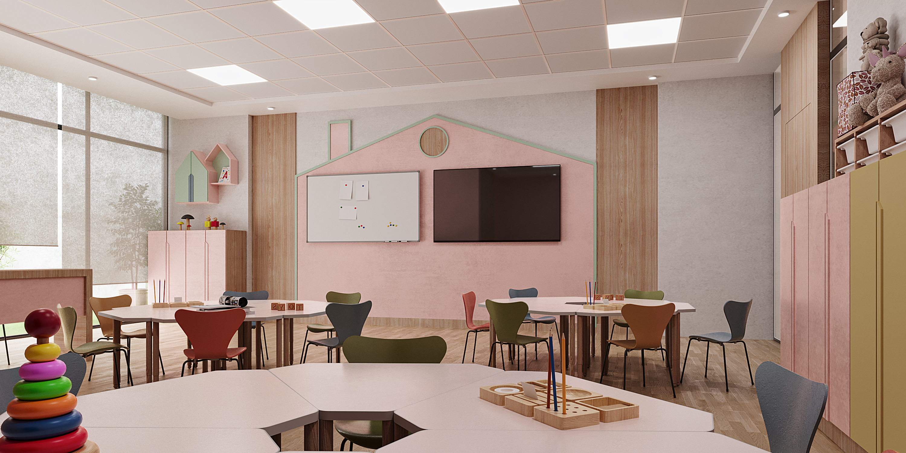 现代小学 学校室内设计丨沙特阿拉伯-13