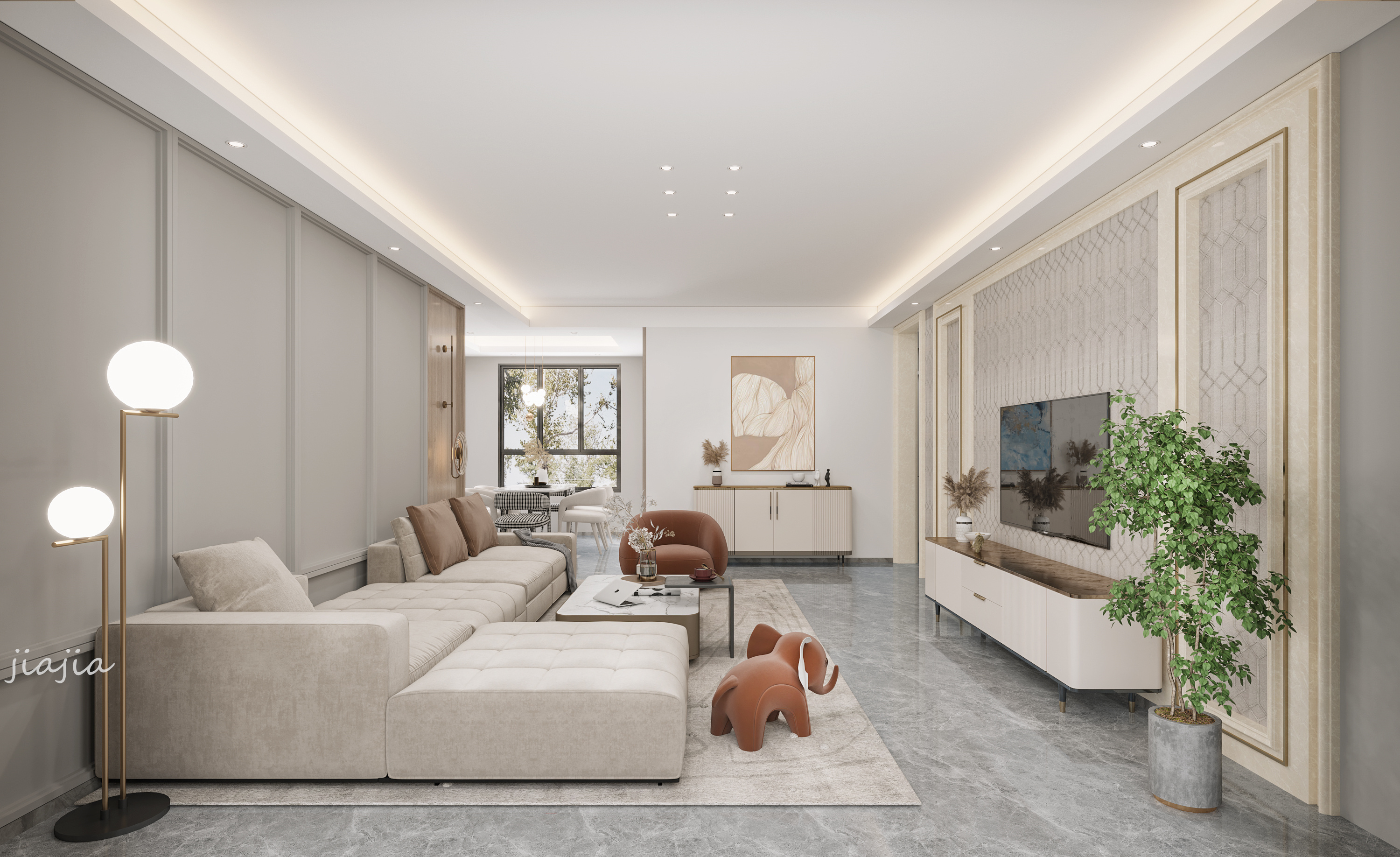 星夜设计温暖现代之家-7