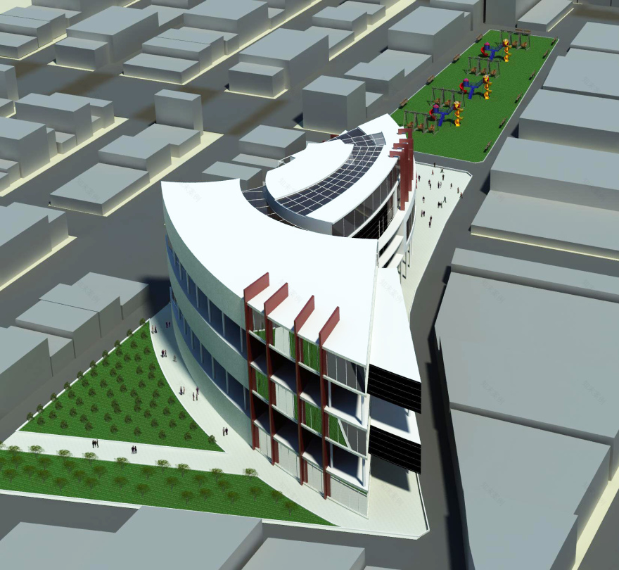 平面设计中心商业与行政中心项目-22