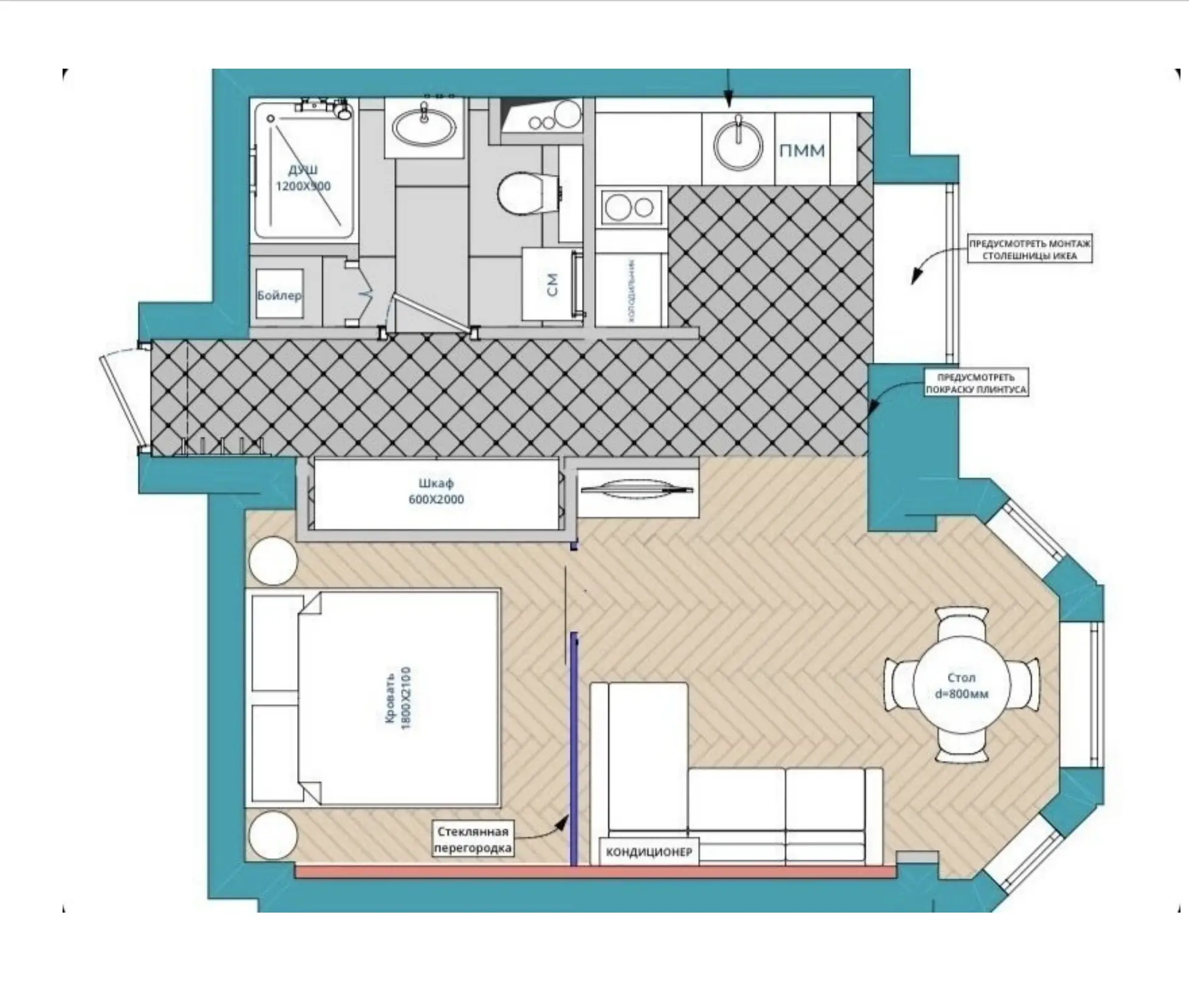 36m2 小公寓的大胆设计-17