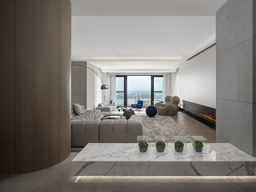 广州星河湾 682㎡江景大平层丨中国广州丨广州慕舍设计顾问有限公司-19