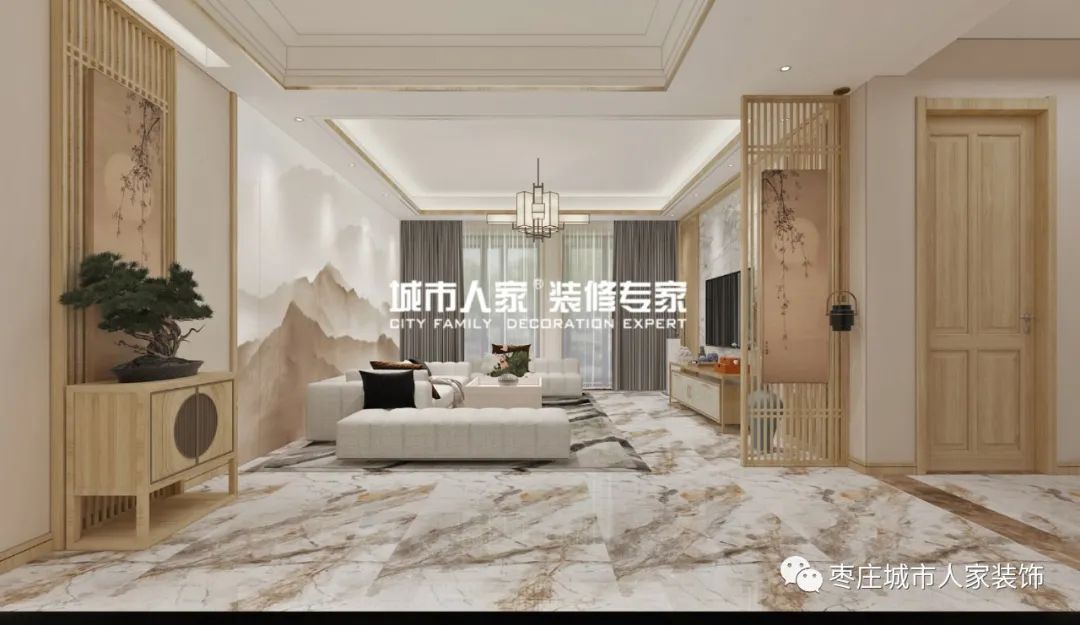 【微山龙城公馆190㎡】新中式，大宅大设计！城市人家设计师：种帅作品~-34