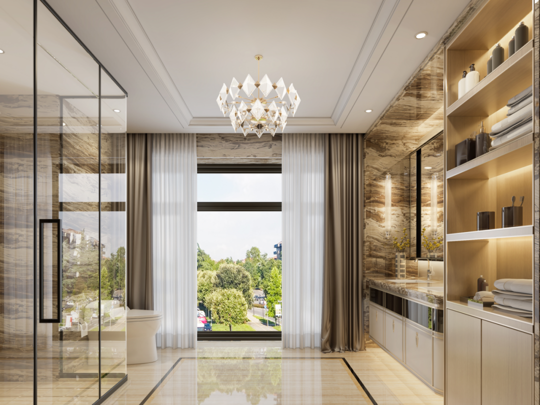 独栋别墅,1700㎡北京丽宫,典雅与现代交融之美丨中国北京丨方鲲国际设计事务所-36