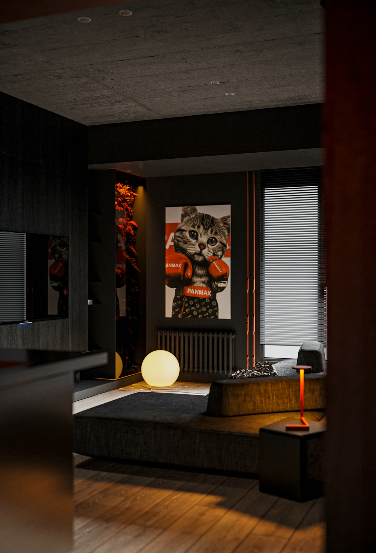 深色系公寓设计-1