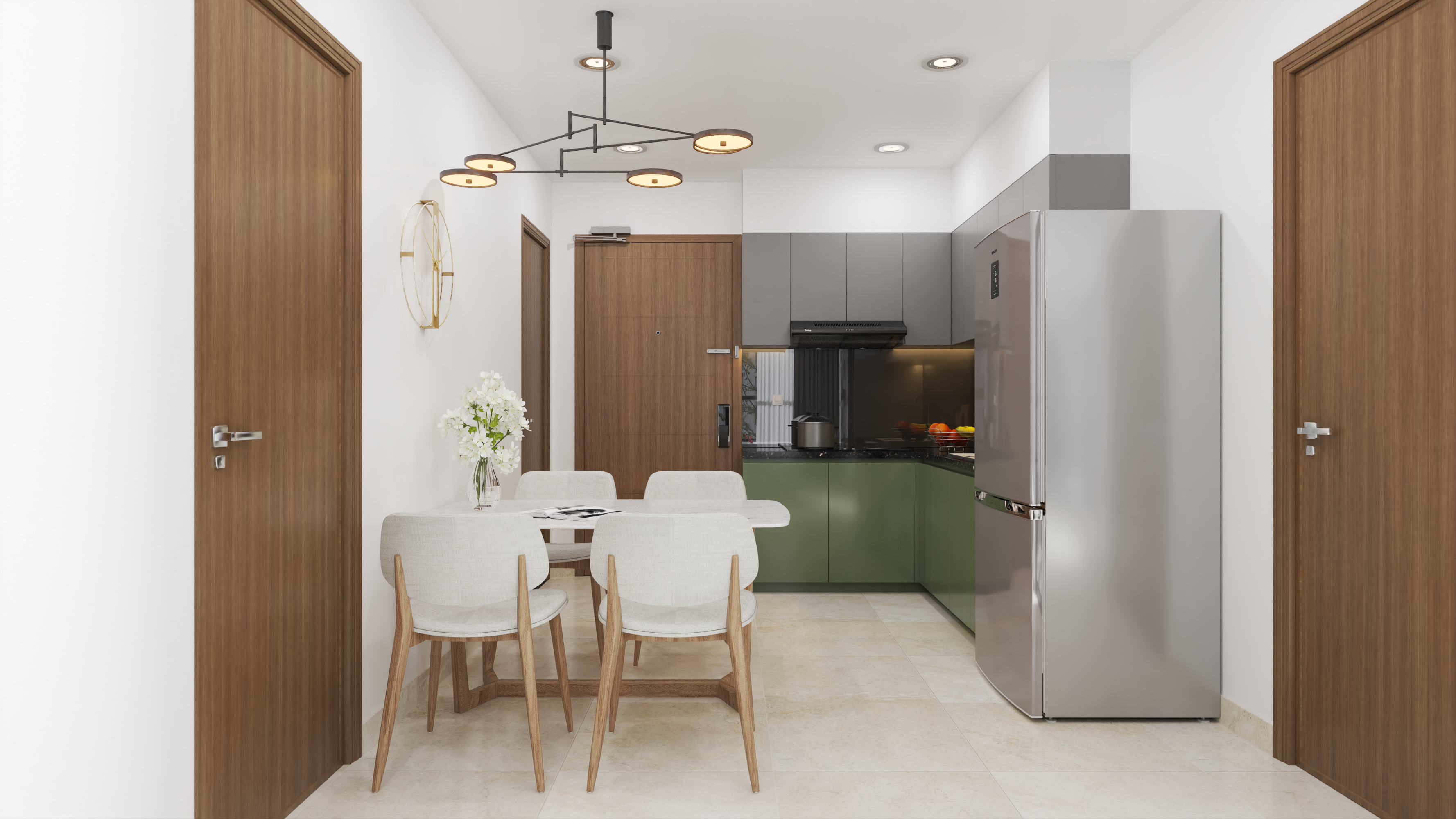 现代折纸风格室内设计丨越南胡志明市-11