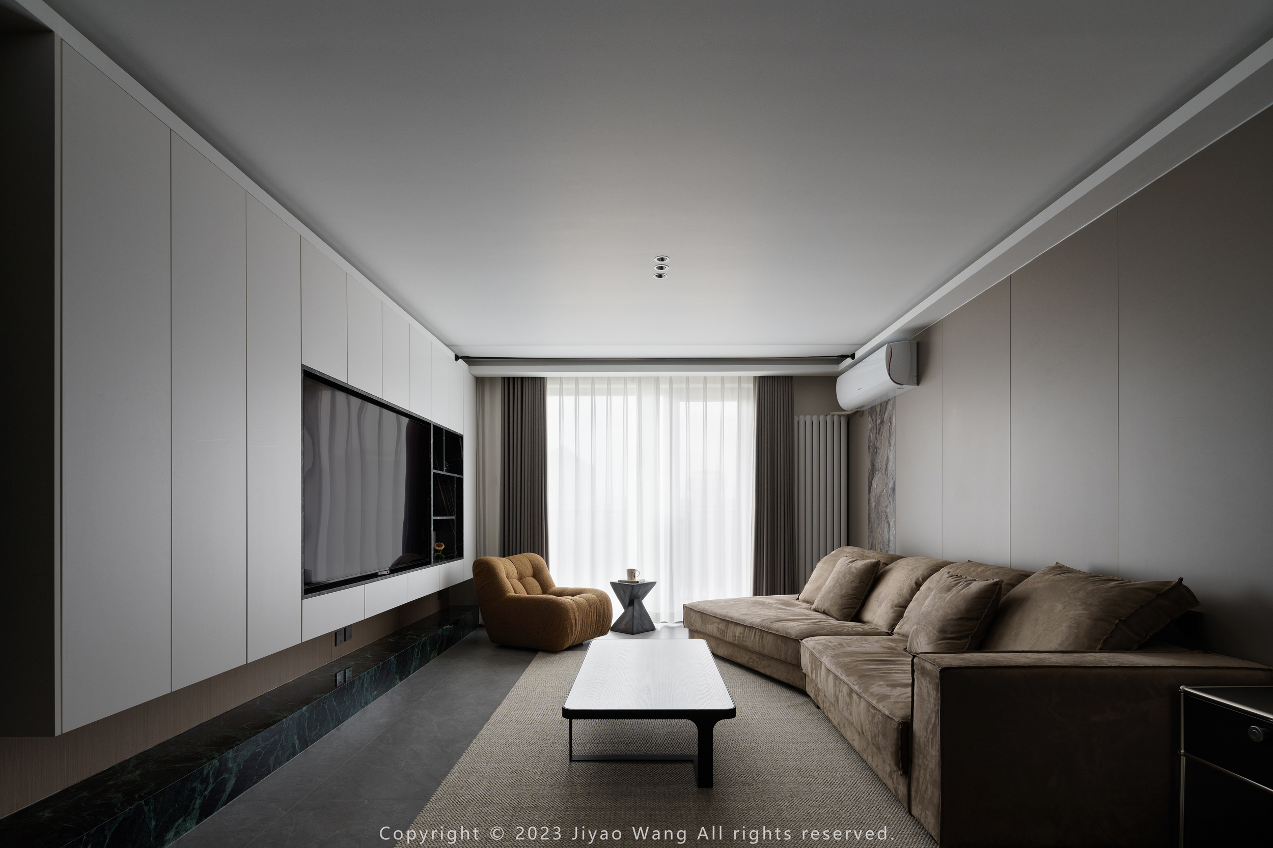 两居室现代简约风家装空间摄影案例丨中国北京丨研筑国际-4