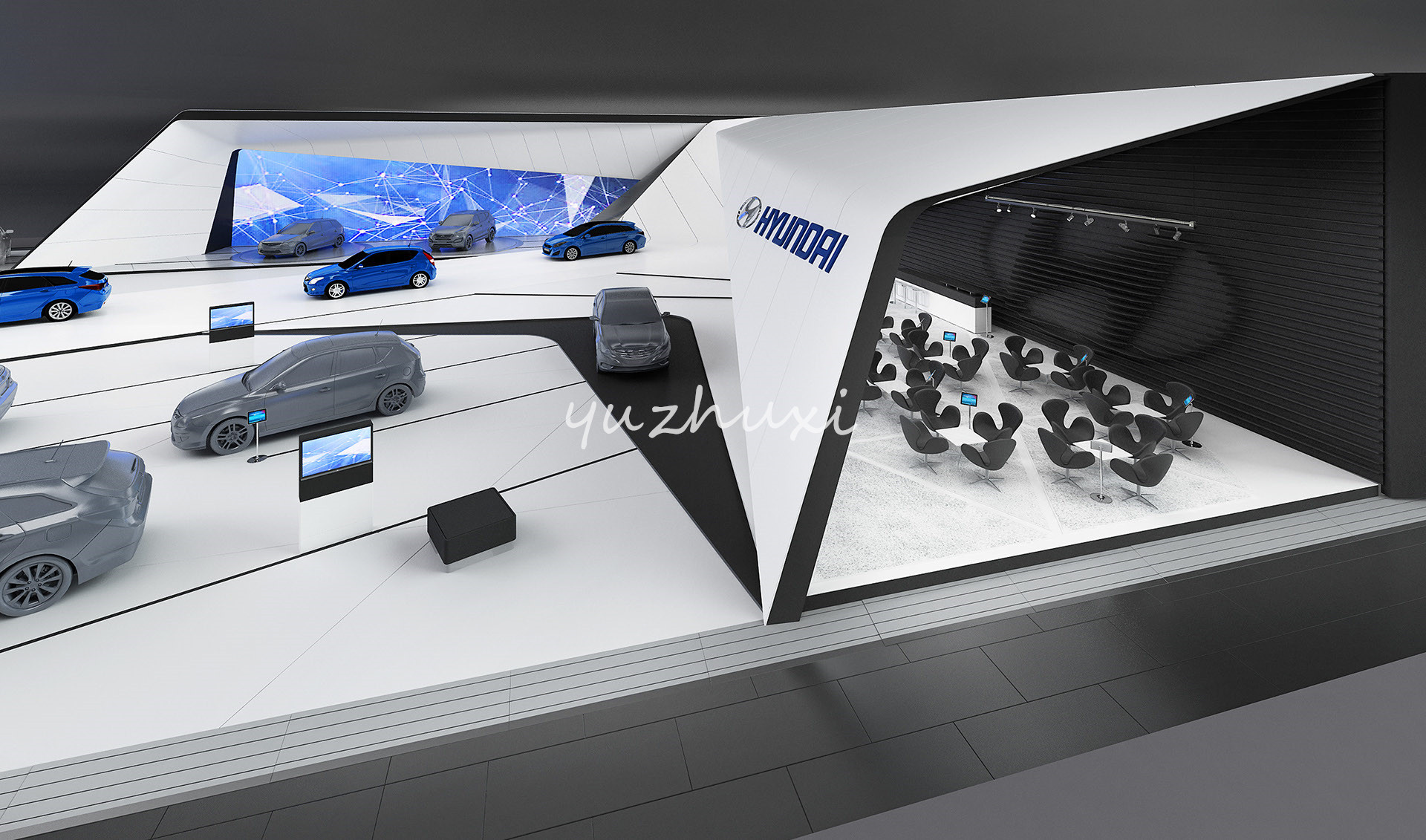 汽车展厅设计案例-4