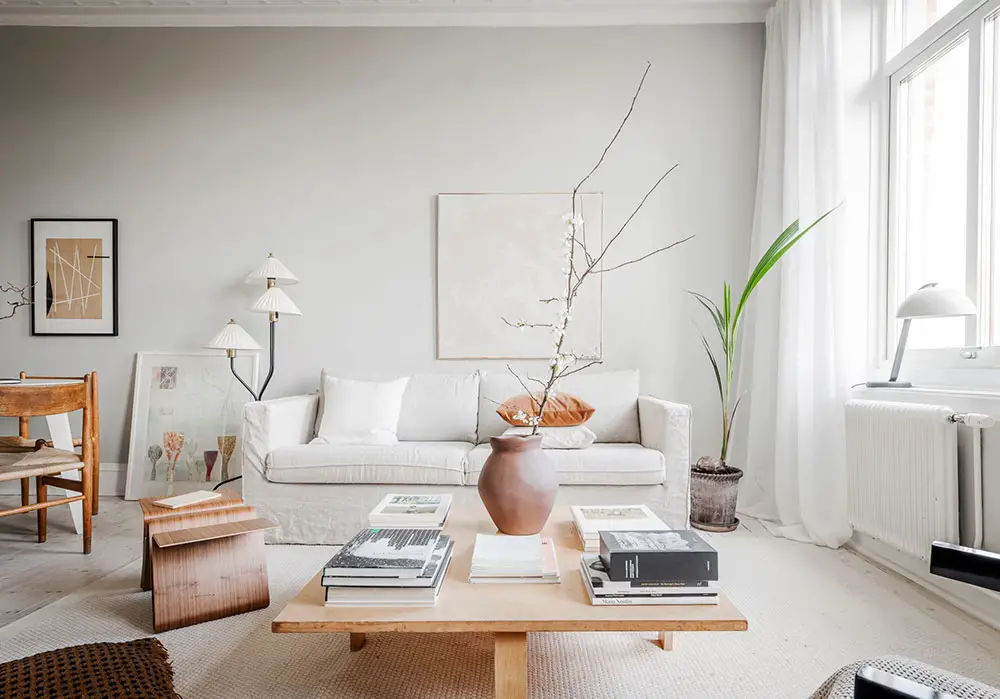 瑞典哥德堡优雅日式北欧风公寓设计-5