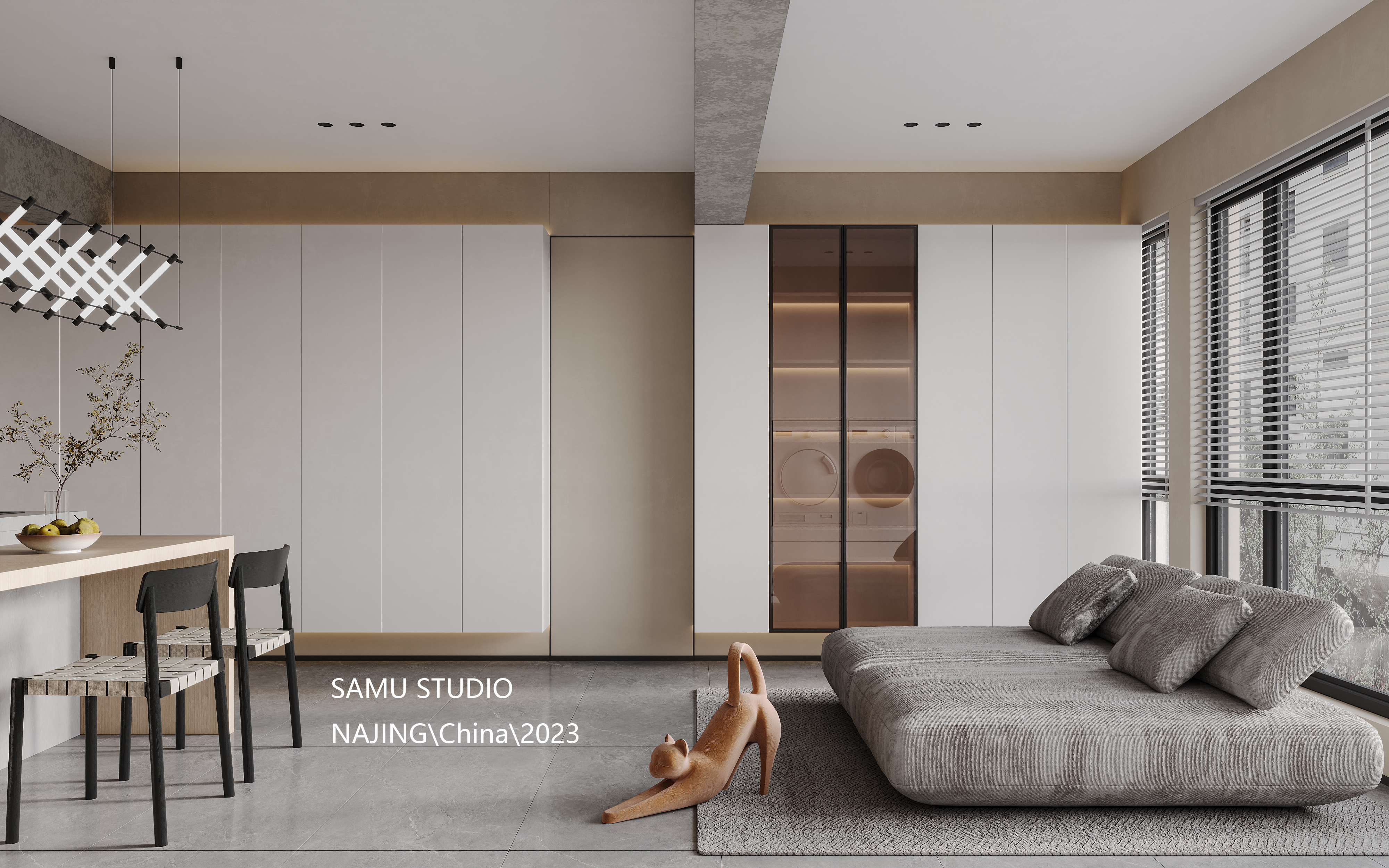 现代简洁客餐厅-1