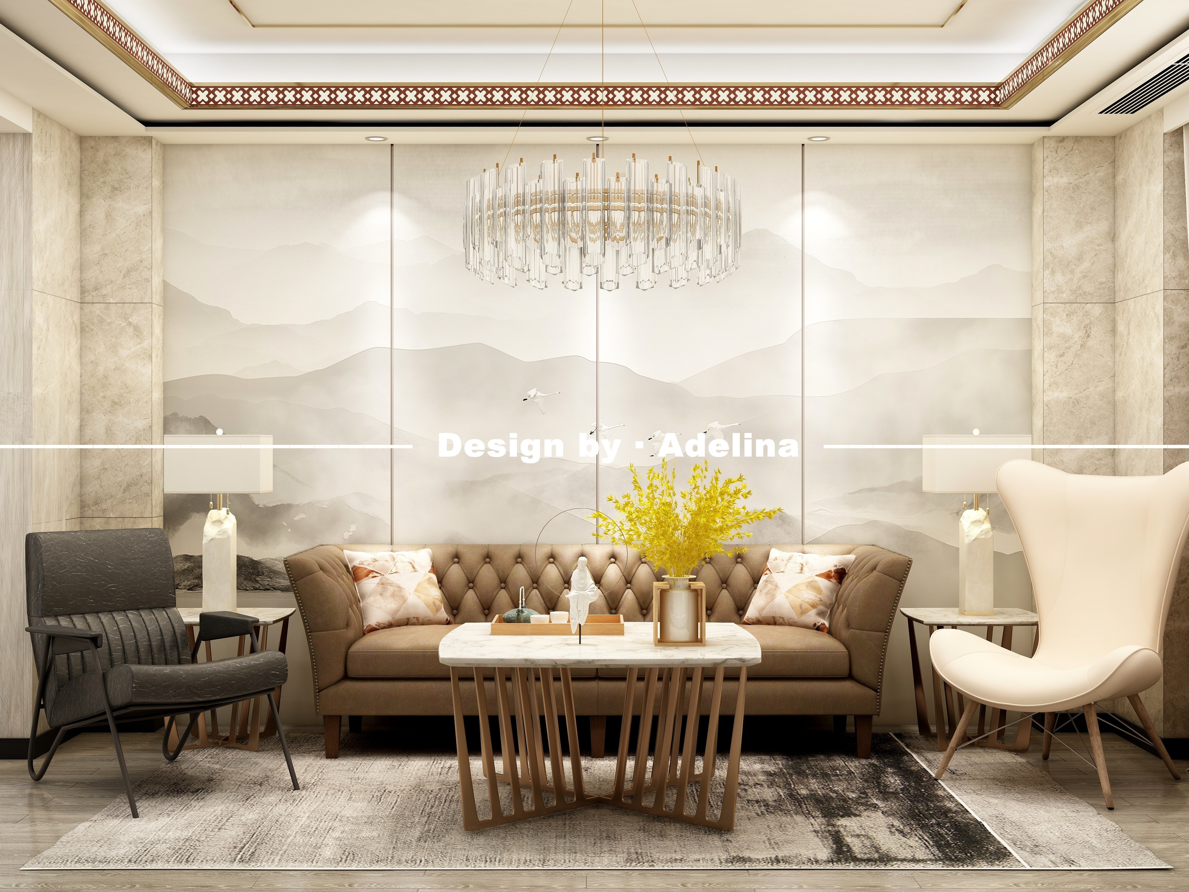 半里轻奢中式，动静分区打造茶艺小天地-6