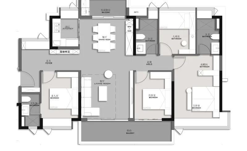 东莞松湖原岸 143㎡样板间丨中国东莞丨广州市柏舍装饰设计有限公司-17