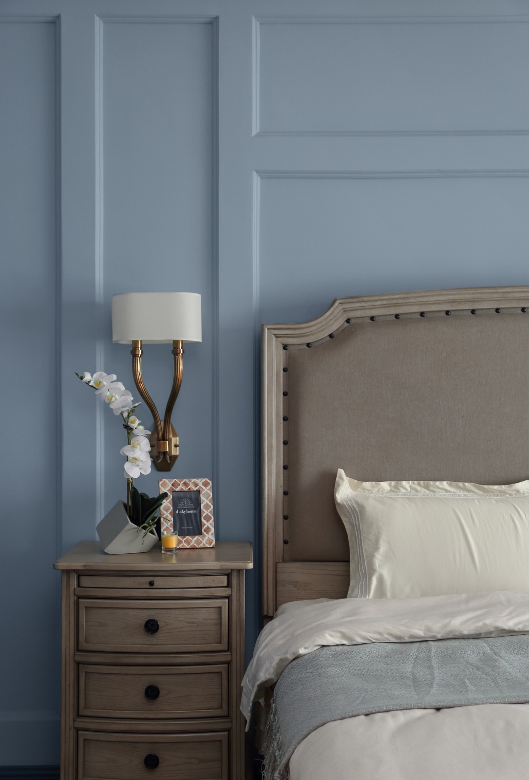 清羽设计 · 成都 178㎡优雅灰蓝家居,打造舒缓港湾氛围-39