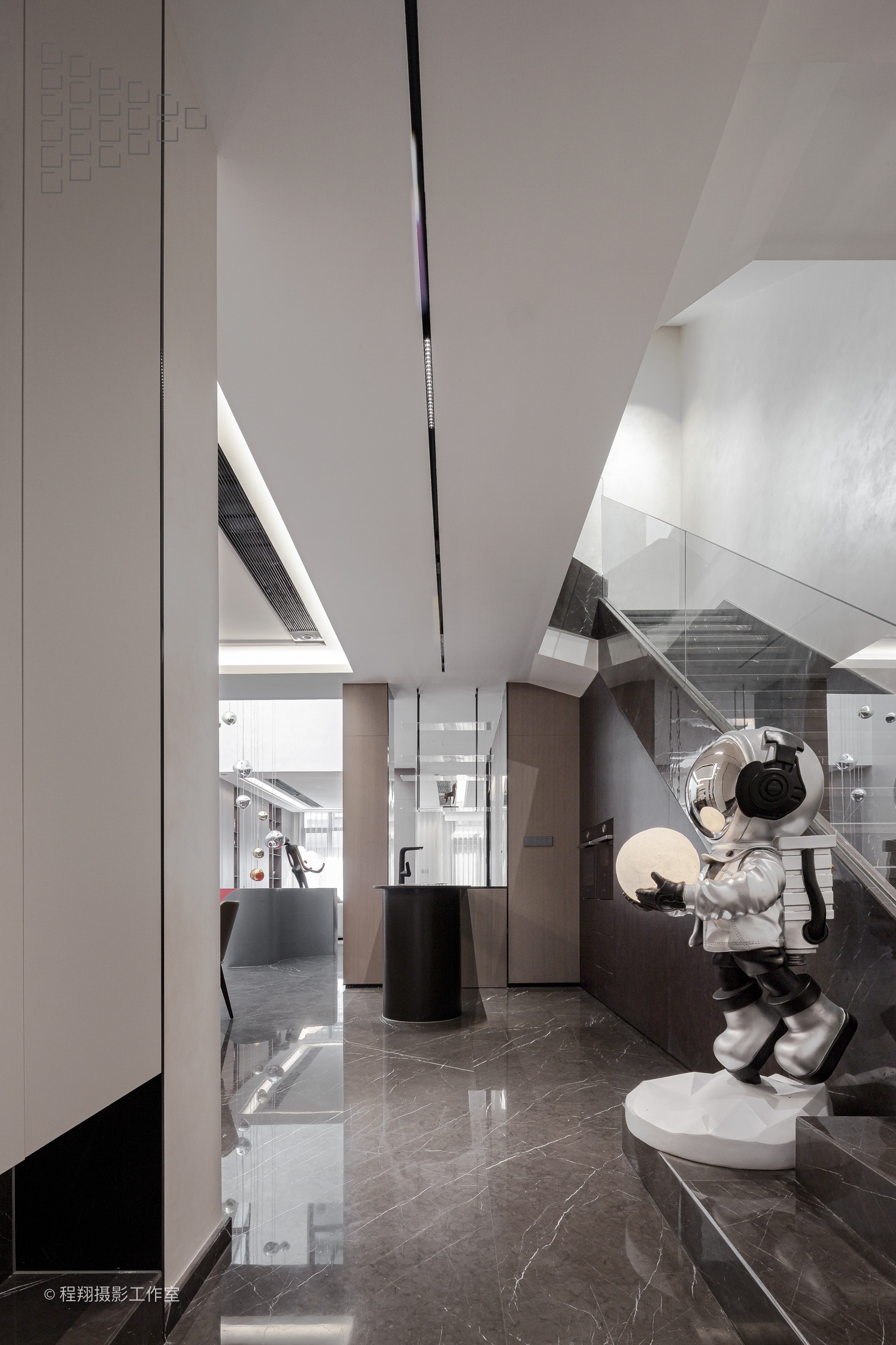 杭州金地十方别墅现代家装实景拍摄案例丨中国杭州丨夏萃,孔杰室内设计机构-9