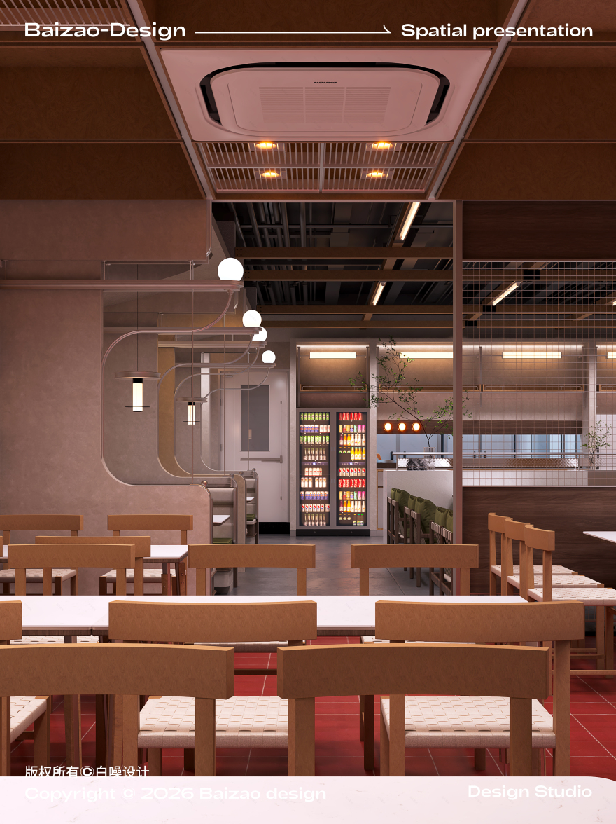 一场关于色彩与光线的构建 韩料店空间设计-20