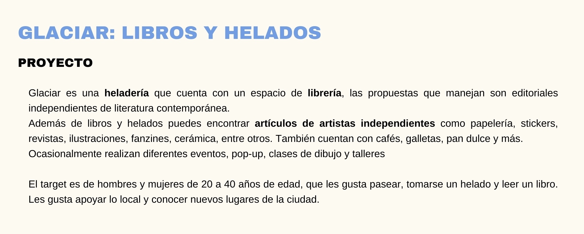 Glaciar: Diseño int.-0