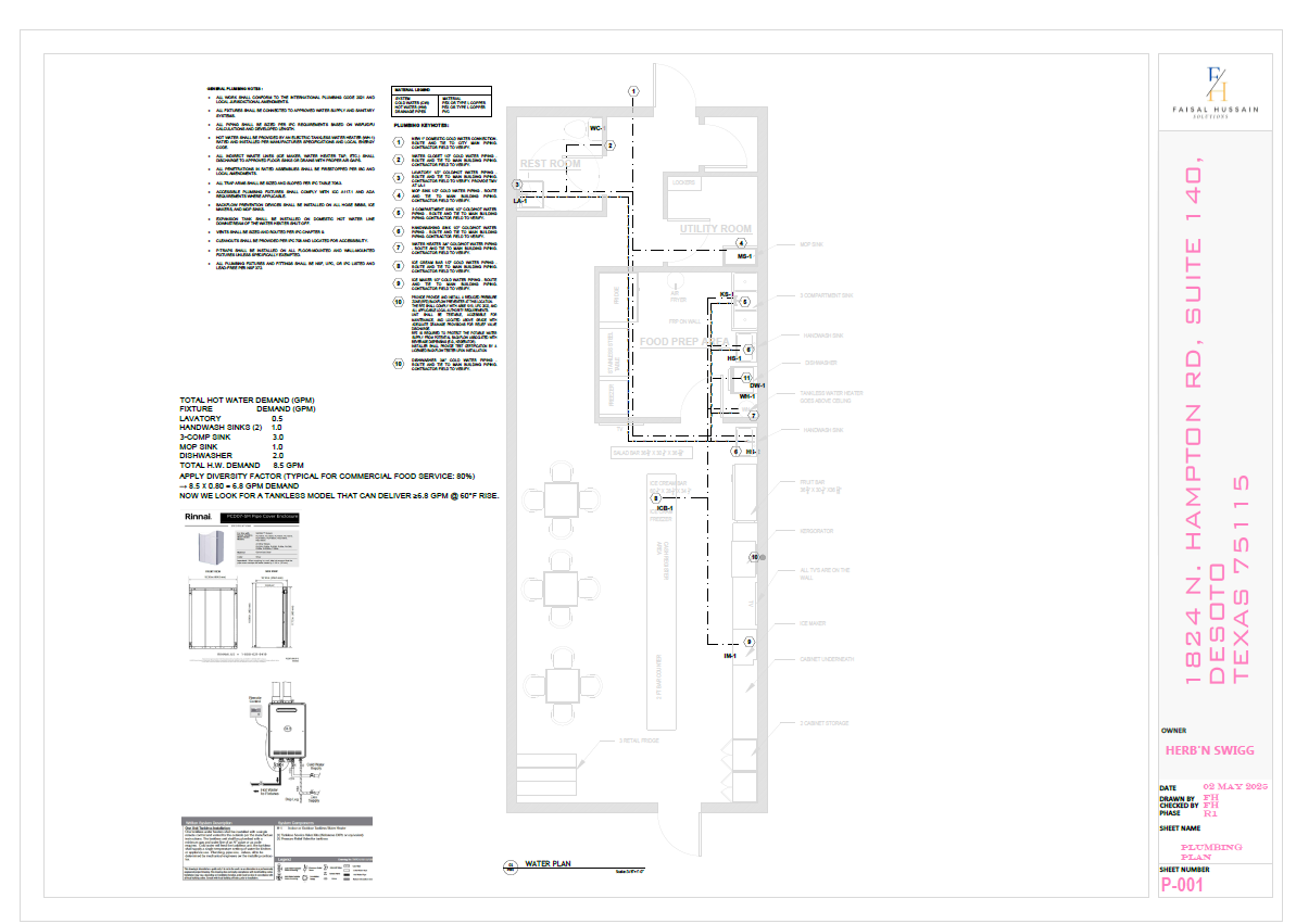 MEP Design For Juice Bar in Taxes-2