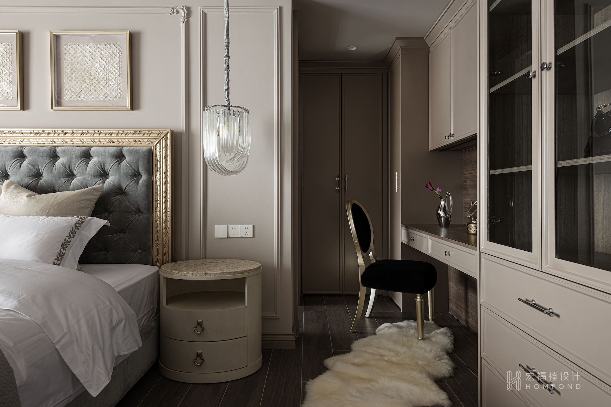 法式轻奢风格四室两厅设计丨中国成都丨成都宏福樘设计-71