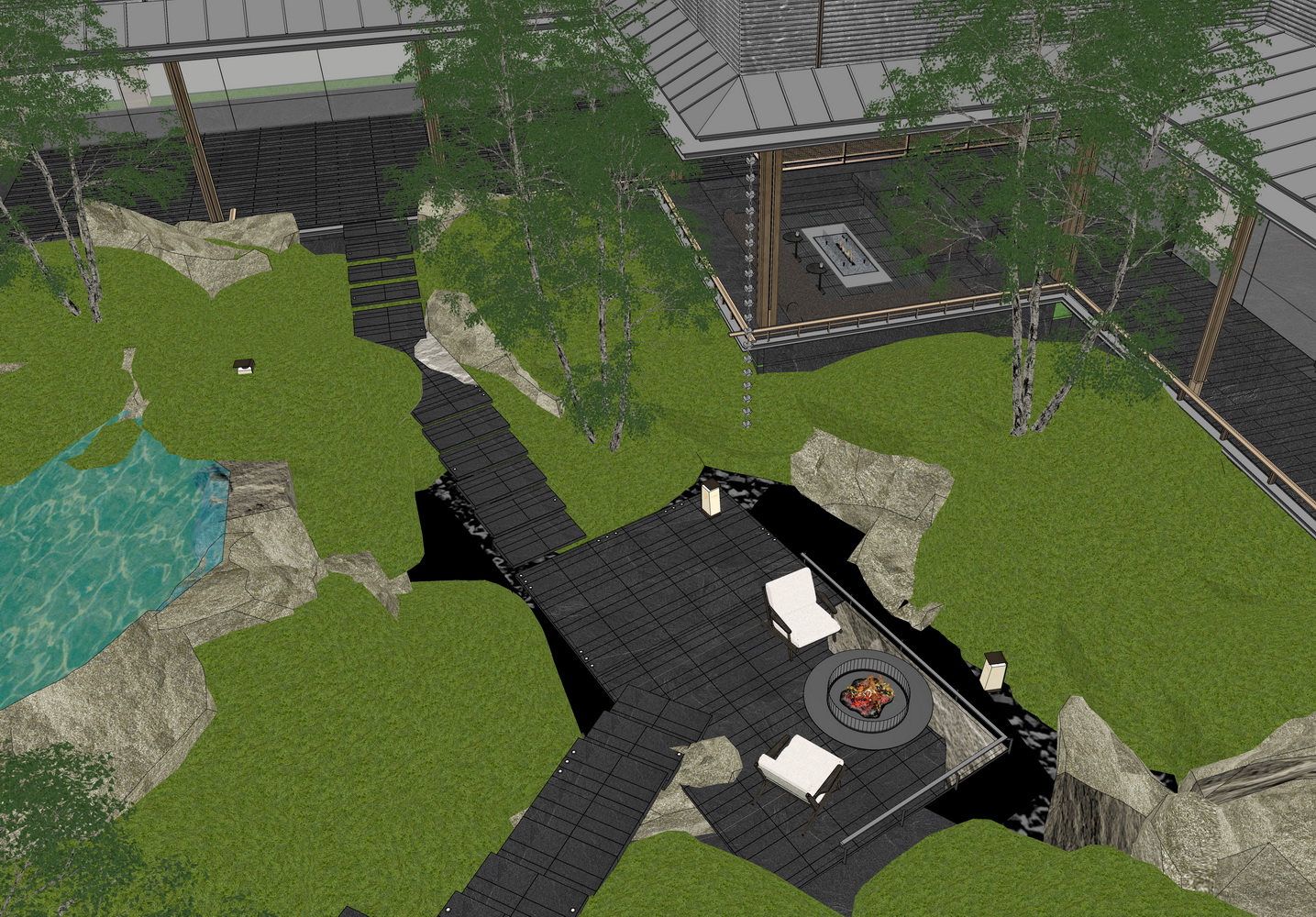 招商蛇口长沙天青府示范区景观SU模型-7